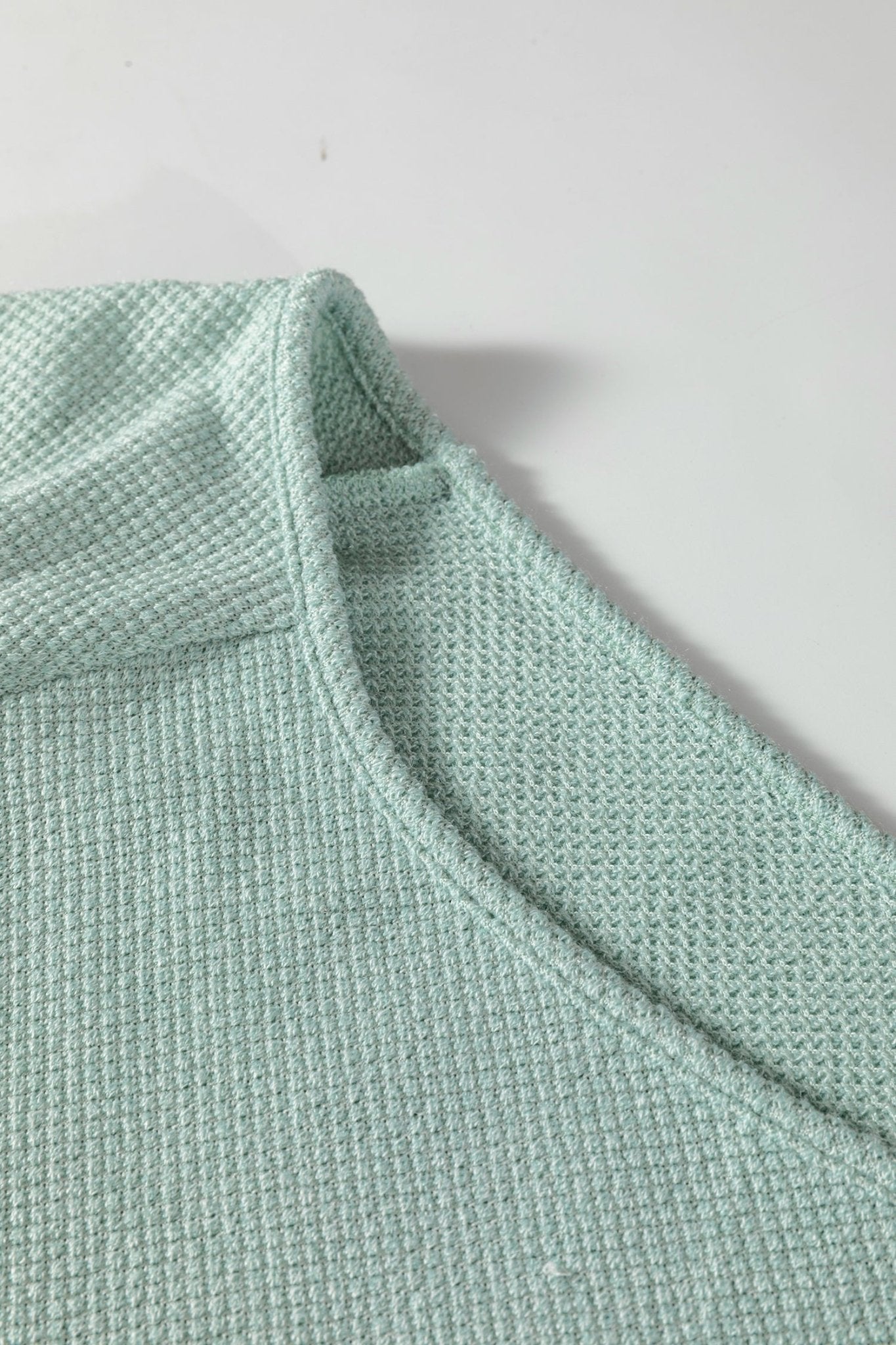 Solid Textured Knit Raglan Long Sleeve Top - Rooted & Reckless Co.