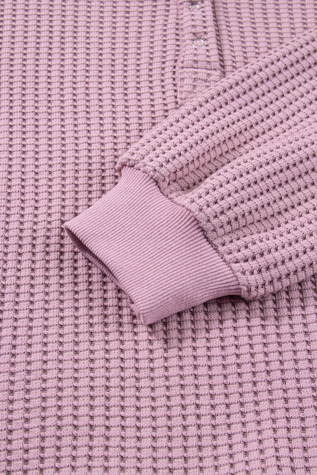 Solid Textured Knit Snap Button Collar Top - Rooted & Reckless Co.