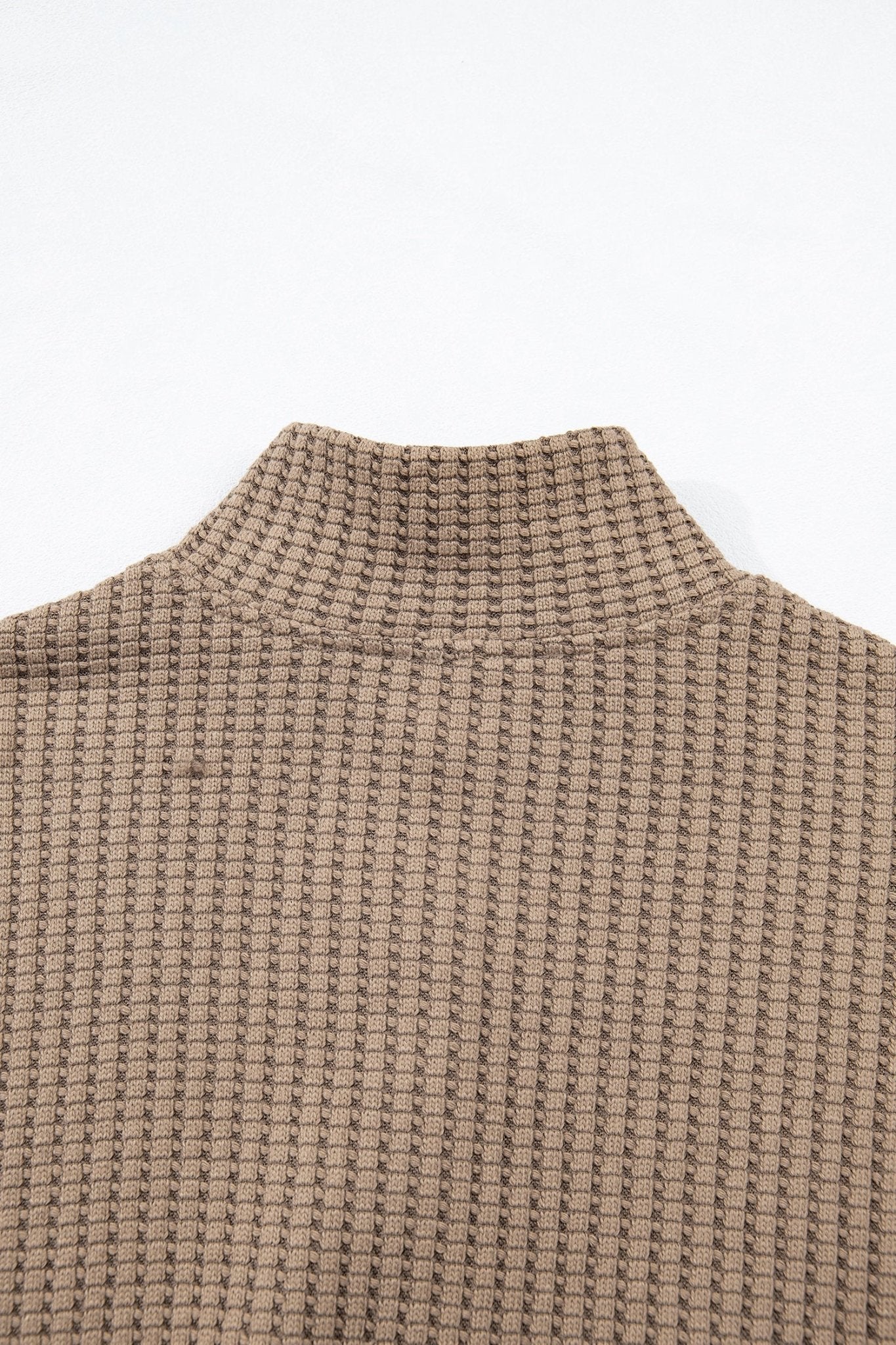 Solid Textured Knit Snap Button Collar Top - Rooted & Reckless Co.