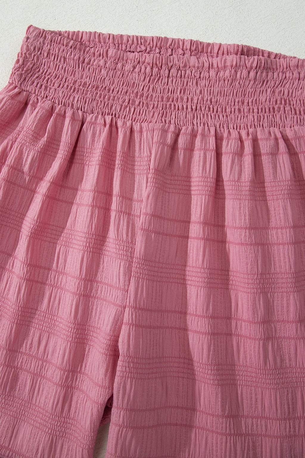 Solid Textured Square Neck Top & Shorts Set - Rooted & Reckless Co.