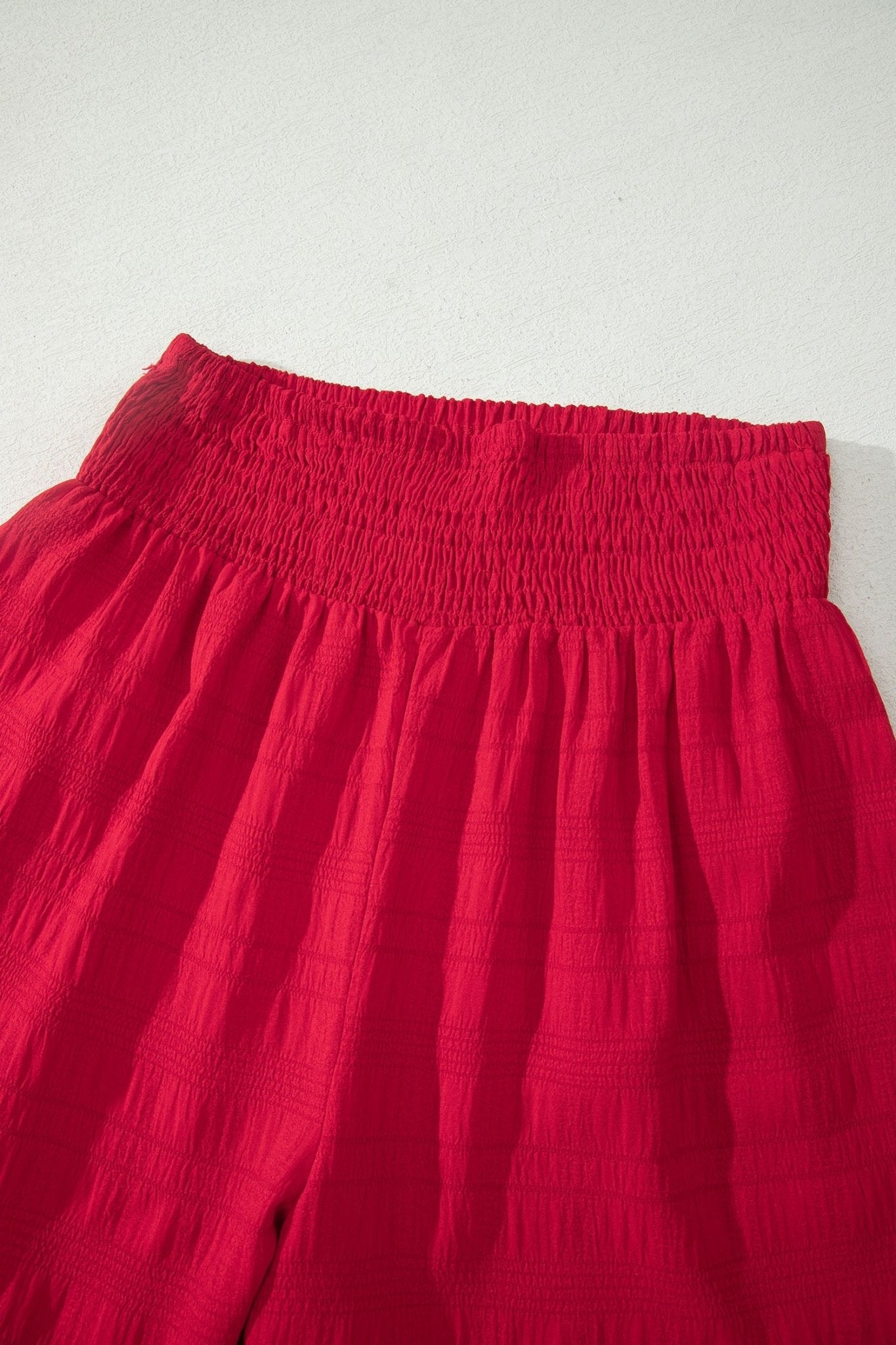 Solid Textured Square Neck Top & Shorts Set - Rooted & Reckless Co.