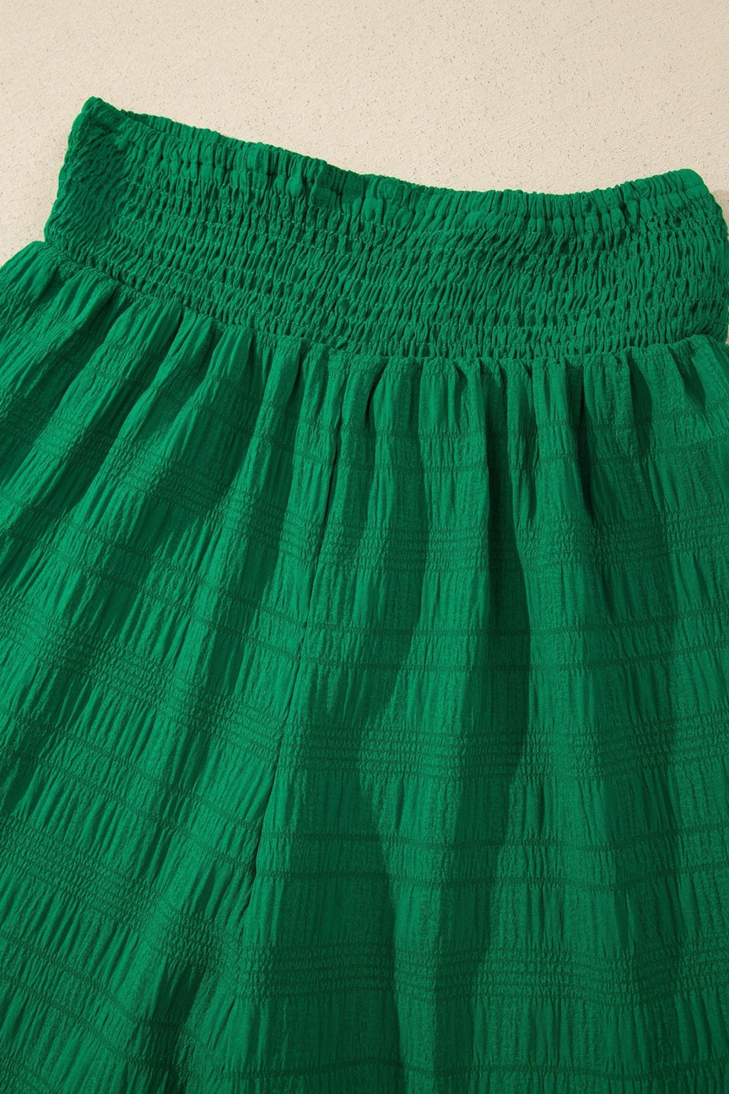 Solid Textured Square Neck Top & Shorts Set - Rooted & Reckless Co.