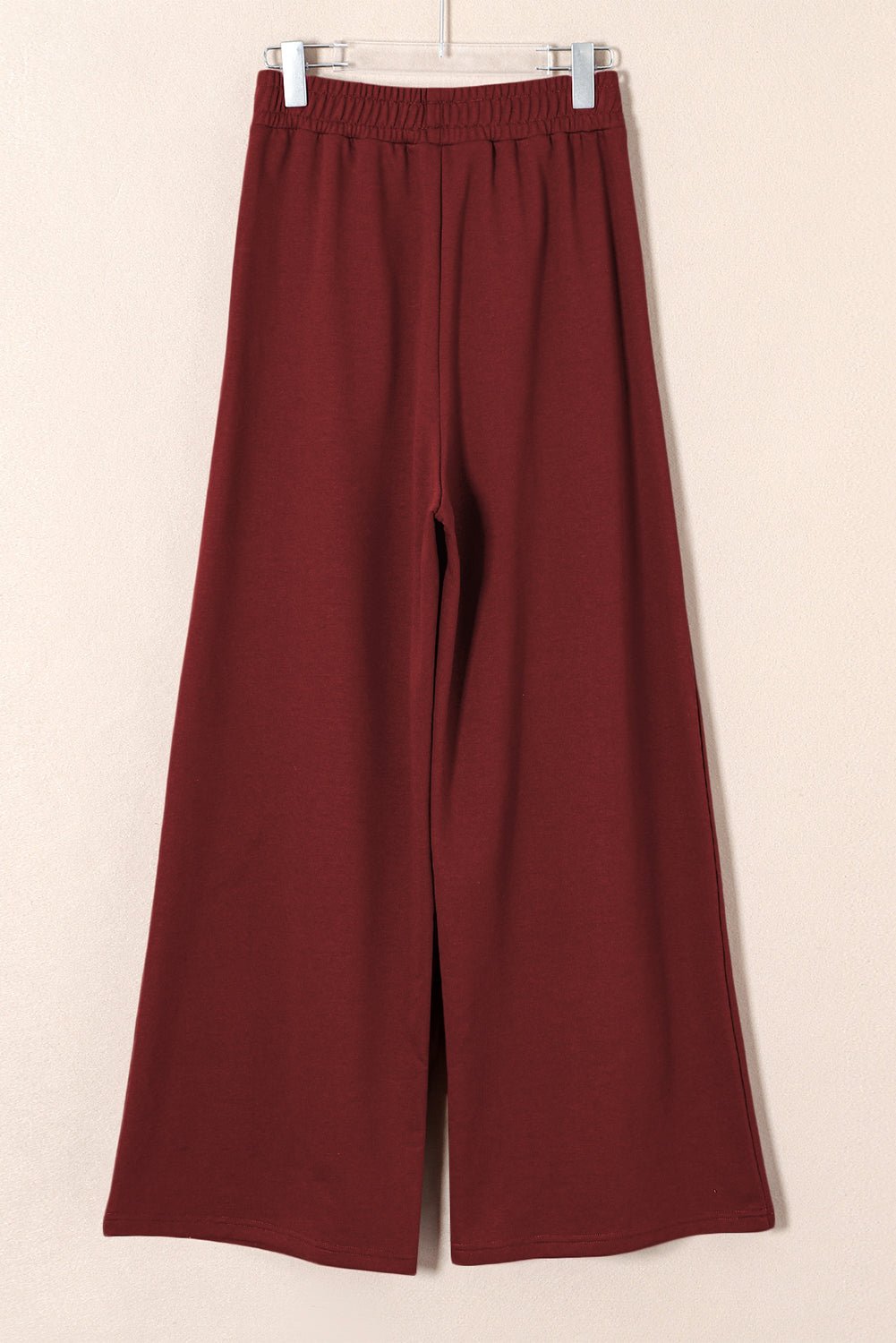 Solid Tied High-Waist Pleated Sweatpants - Rooted & Reckless Co.