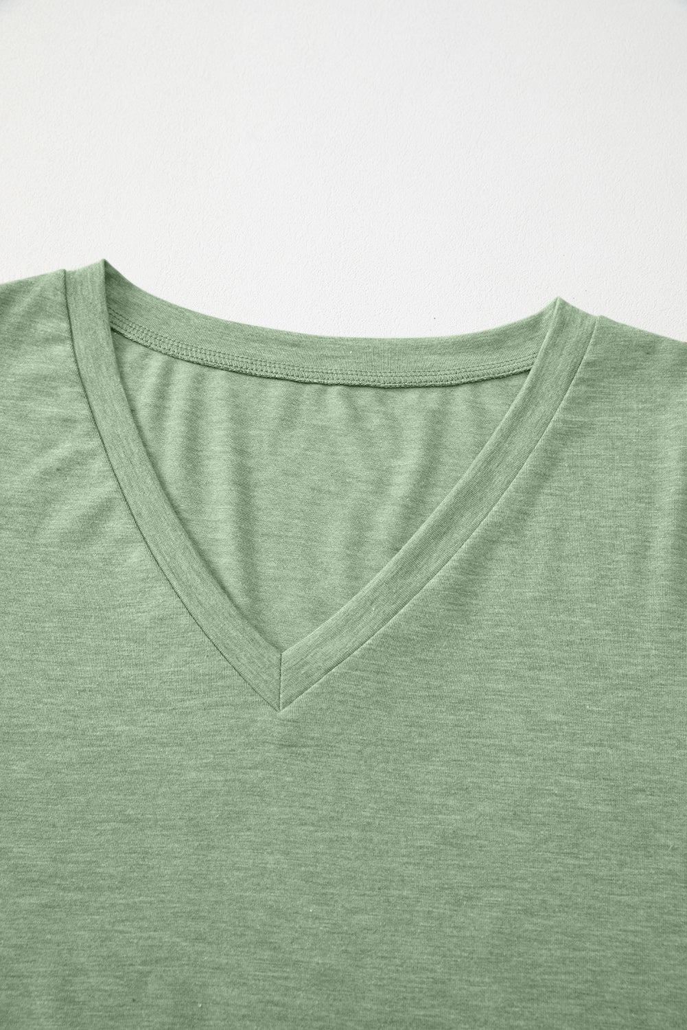 Solid V-Neck Long Sleeve Knit Top - Rooted & Reckless Co.