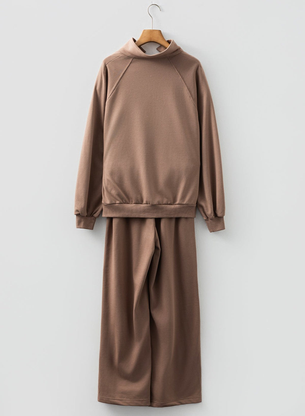 Solid V-Neck Pullover and Drawstring Sweatpants Set - Rooted & Reckless Co.