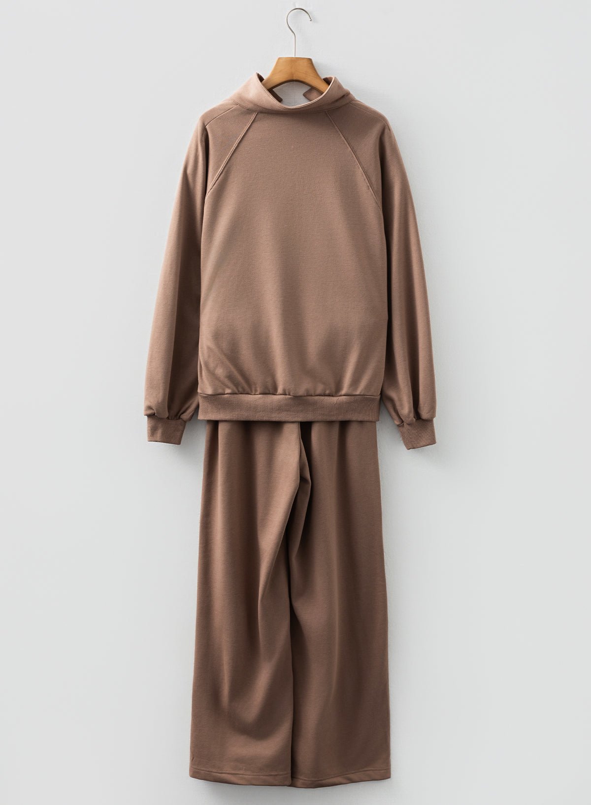 Solid V-Neck Pullover and Drawstring Sweatpants Set - Rooted & Reckless Co.