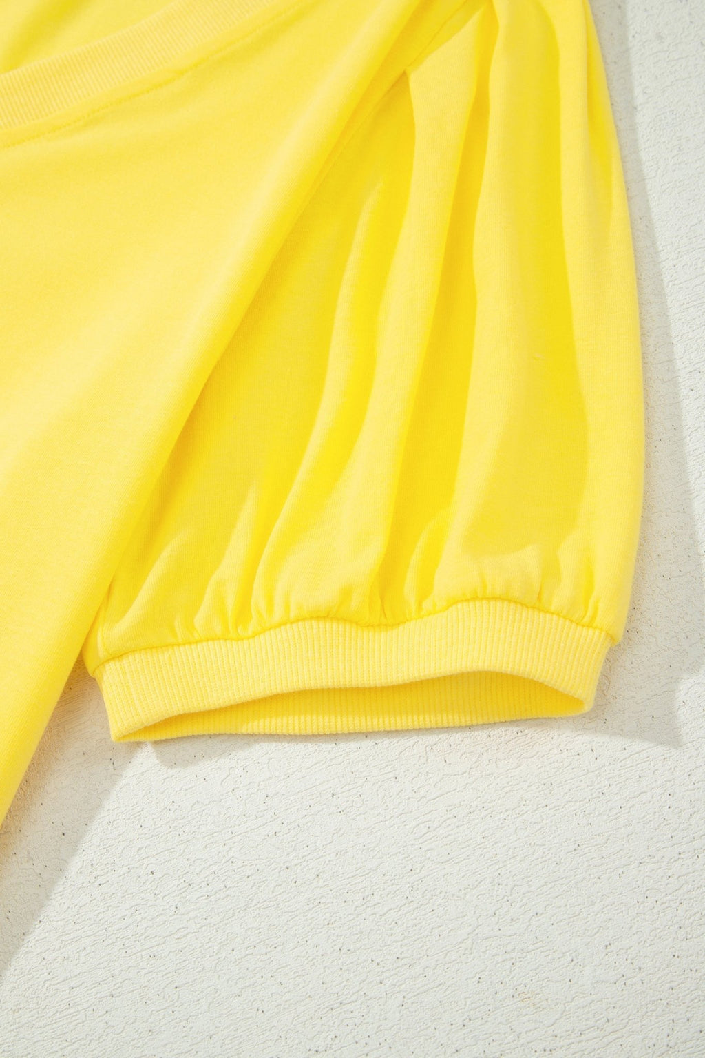 Solid V-Neck Short Puff Sleeve Blouse - Rooted & Reckless Co.