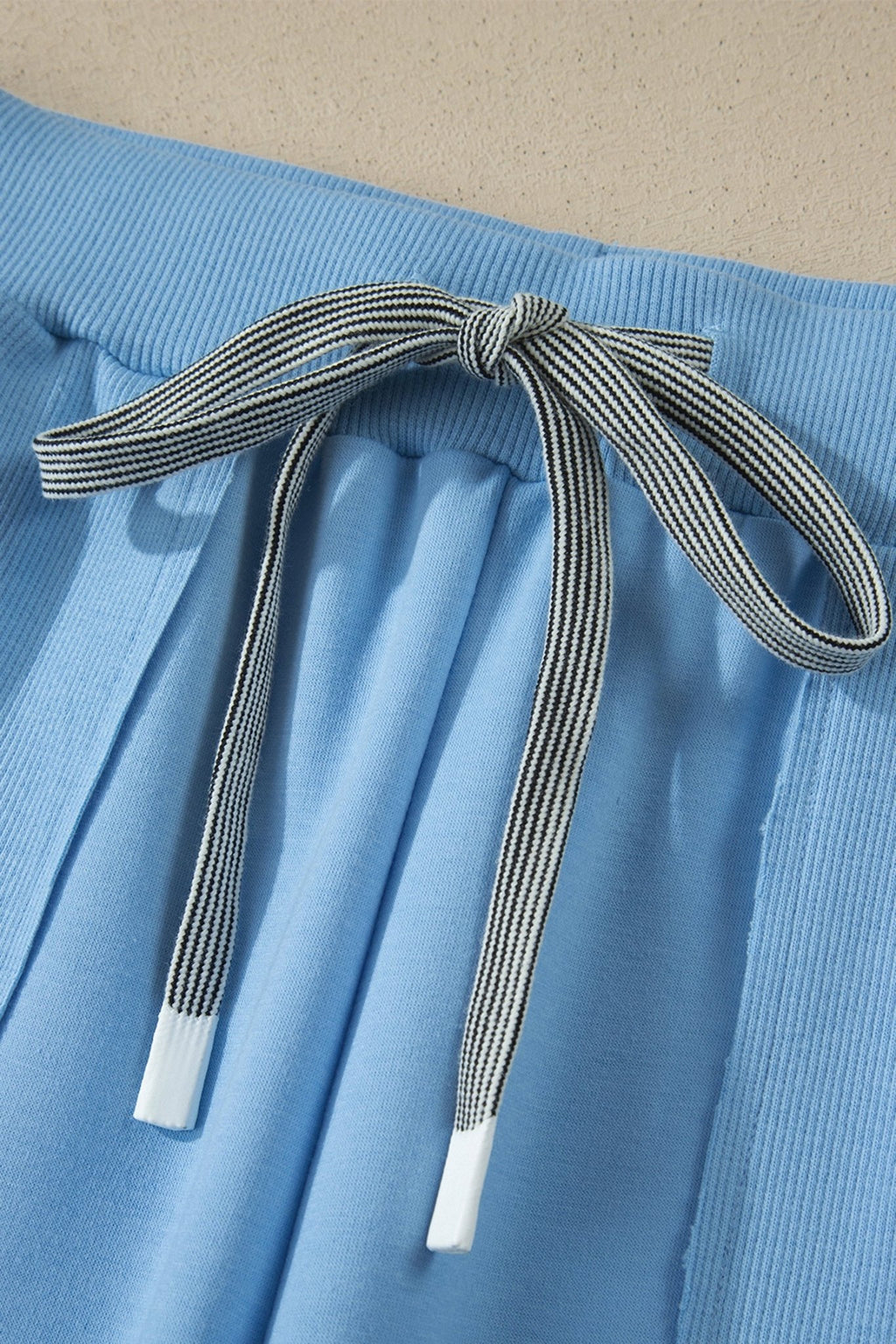 Solid V-Neck Tee & Drawstring Pants Set - Rooted & Reckless Co.