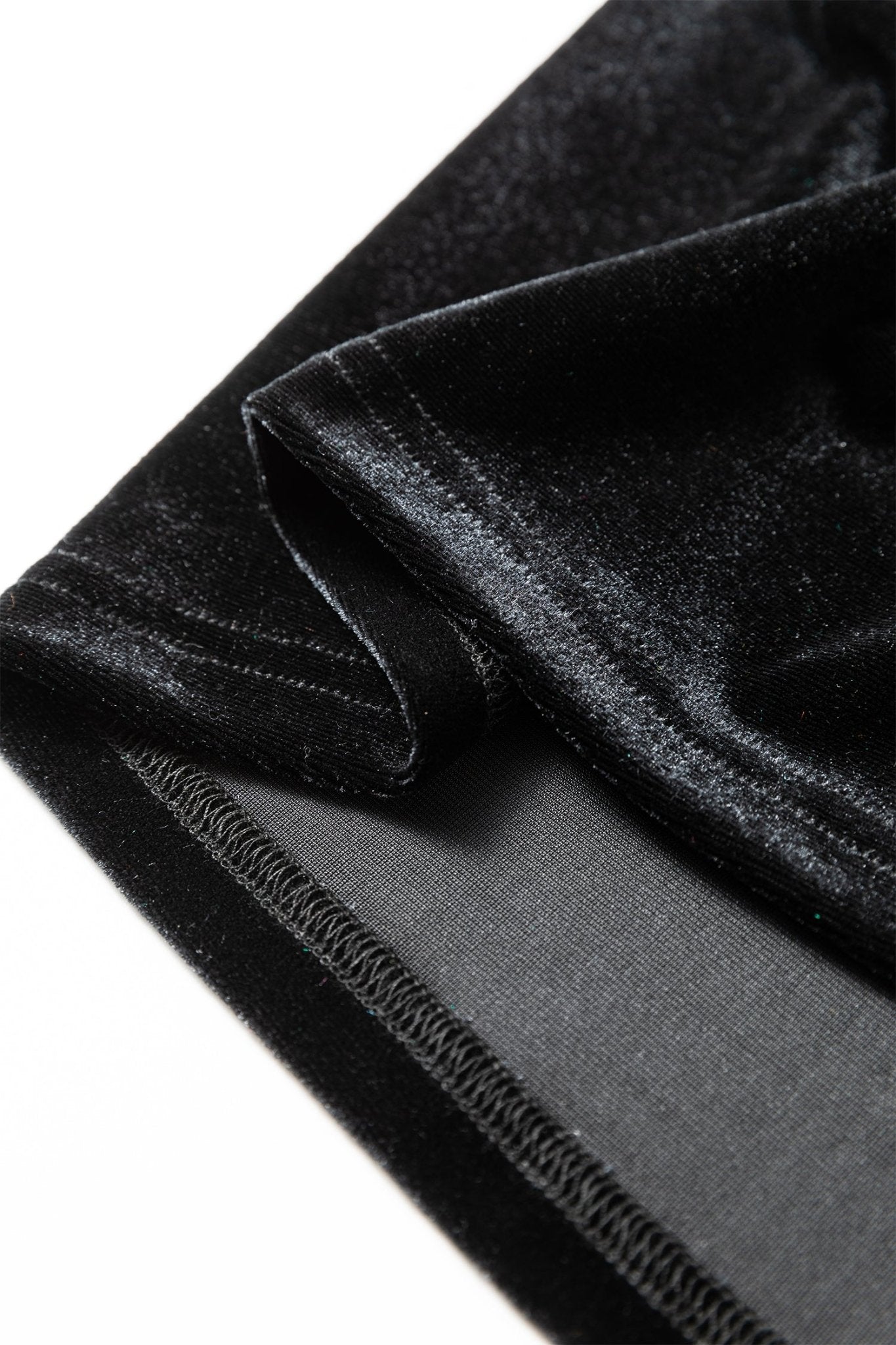 Solid Velvet Frilled Collar Smocked Puff Sleeve Blouse - Rooted & Reckless Co.