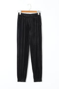 Solid Velvet Jogger Pants - Rooted & Reckless Co.