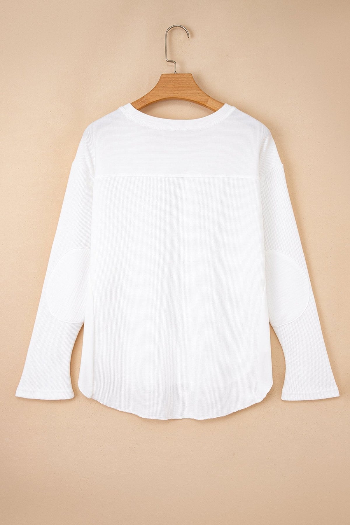 Solid Waffle Ribbed Patchwork Dolman Sleeve Oversized Top - Rooted & Reckless Co.