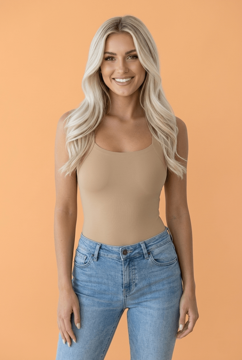 Solid Wide Strap Tank Top - Rooted & Reckless Co.