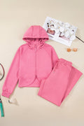 Solid Zip Up Hoodie and Pants Set - Rooted & Reckless Co.