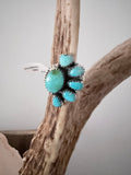 Sonoran Blue Sterling Adjustable Ring - Rooted & Reckless Co.