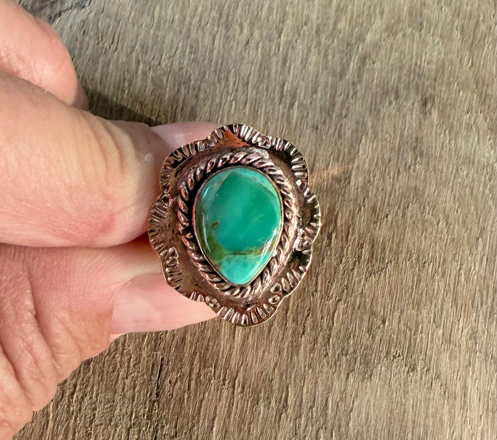 Sonoran Mountain and Copper Adjustable Ring - Rooted & Reckless Co.