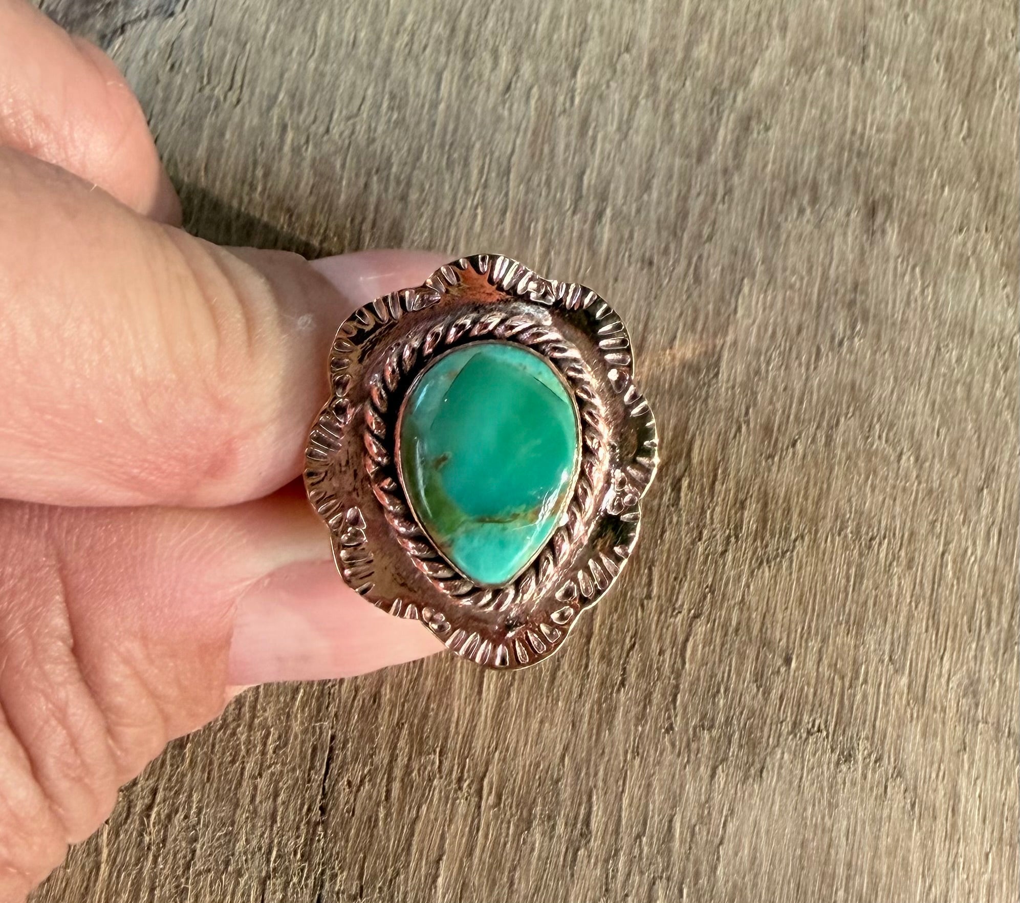 Sonoran Mountain and Copper Adjustable Ring - Rooted & Reckless Co.
