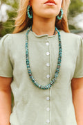 Southwest Heishi Long Strand Beaded Necklace - Rooted & Reckless Co.