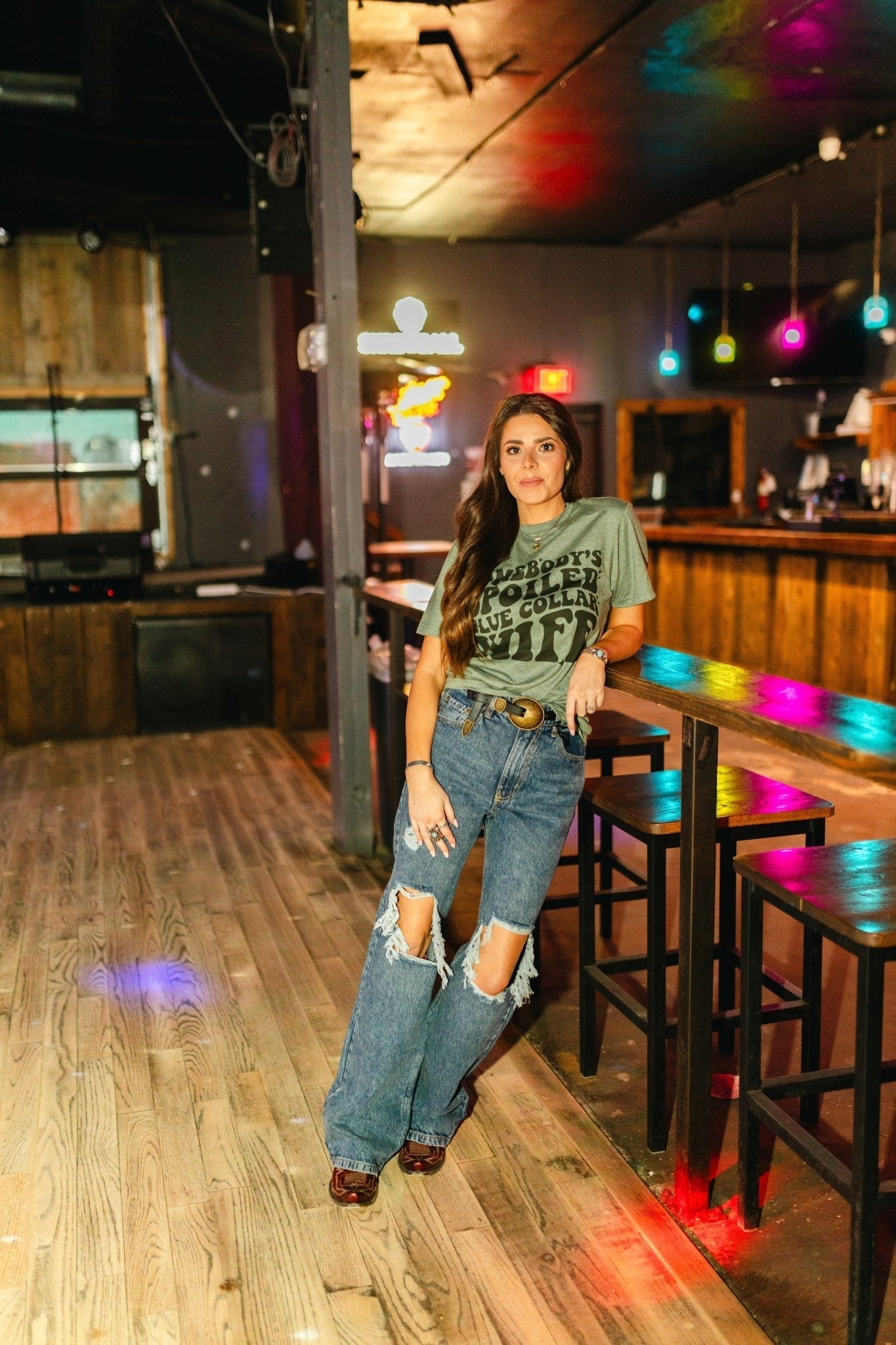 Spoiled Blue Collar Wife Graphic Tee - Rooted & Reckless Co.