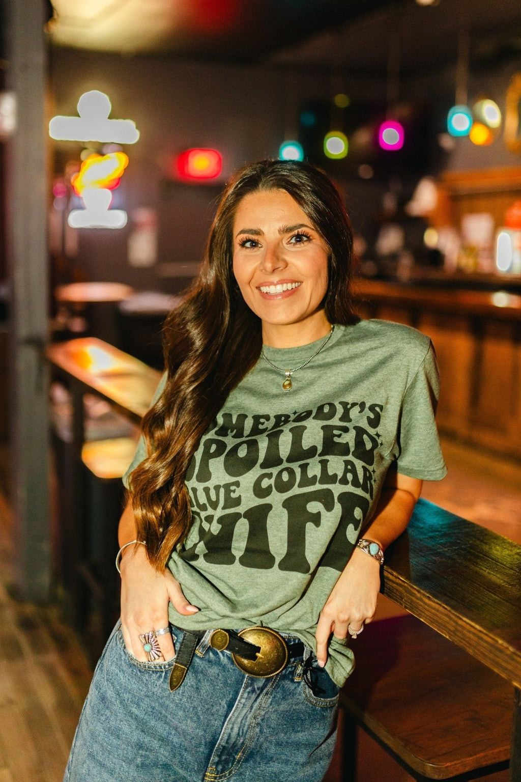 Spoiled Blue Collar Wife Graphic Tee - Rooted & Reckless Co.