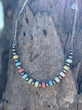 Spring Pastel Opal Chain Necklace - Rooted & Reckless Co.