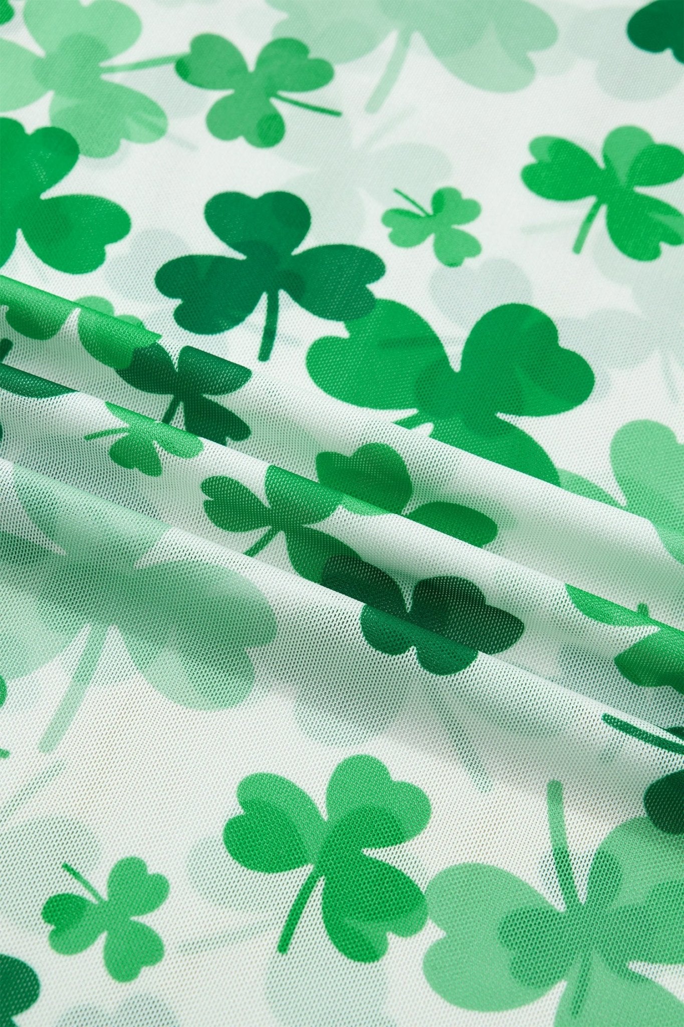 St Patrick Shamrock Lettuce Trim Mock Neck Top - Rooted & Reckless Co.