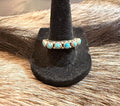 Stackable Sterling Silver Mojave Turquoise Ring - Rooted & Reckless Co.