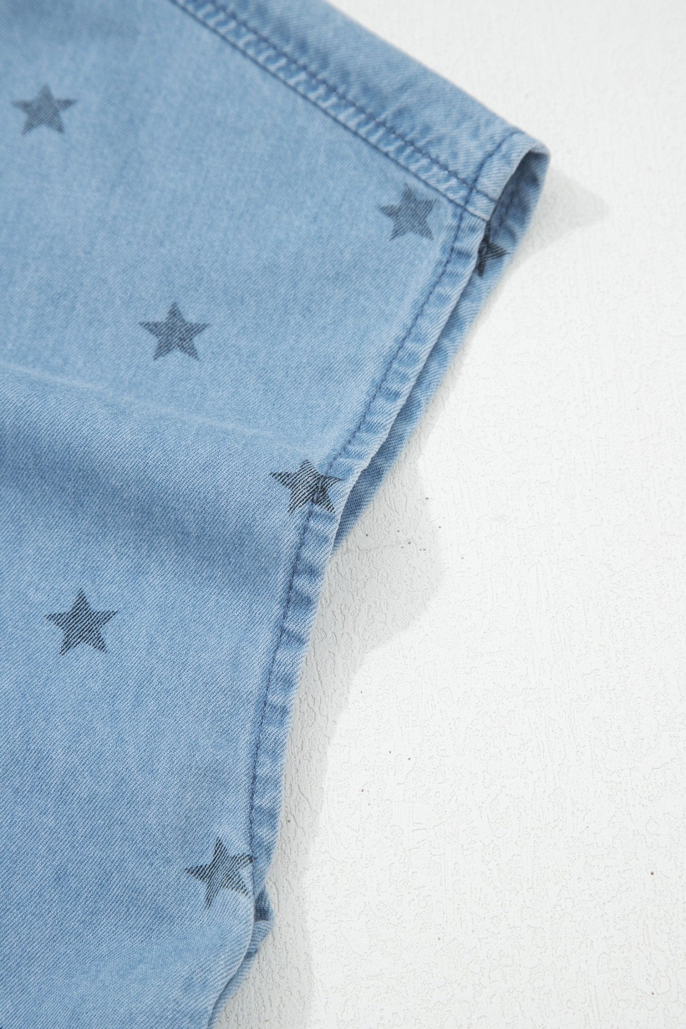 Star Denim Double Chest Pocket Short Sleeve Shirt - Rooted & Reckless Co.