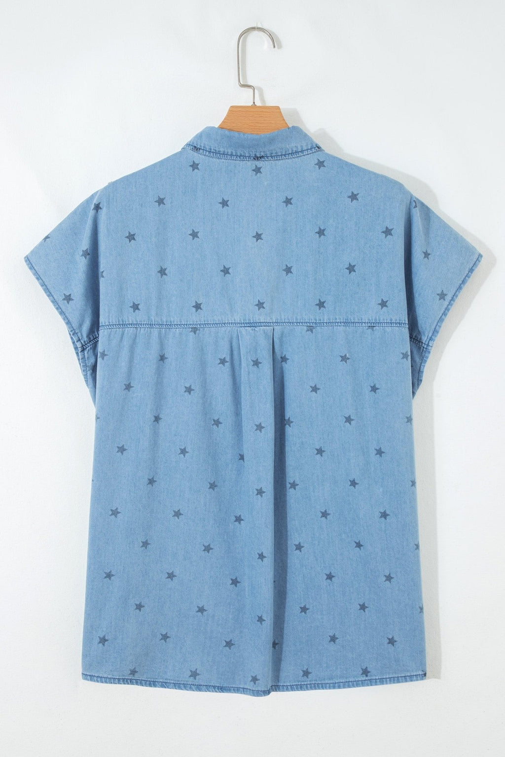 Star Denim Double Chest Pocket Short Sleeve Shirt - Rooted & Reckless Co.