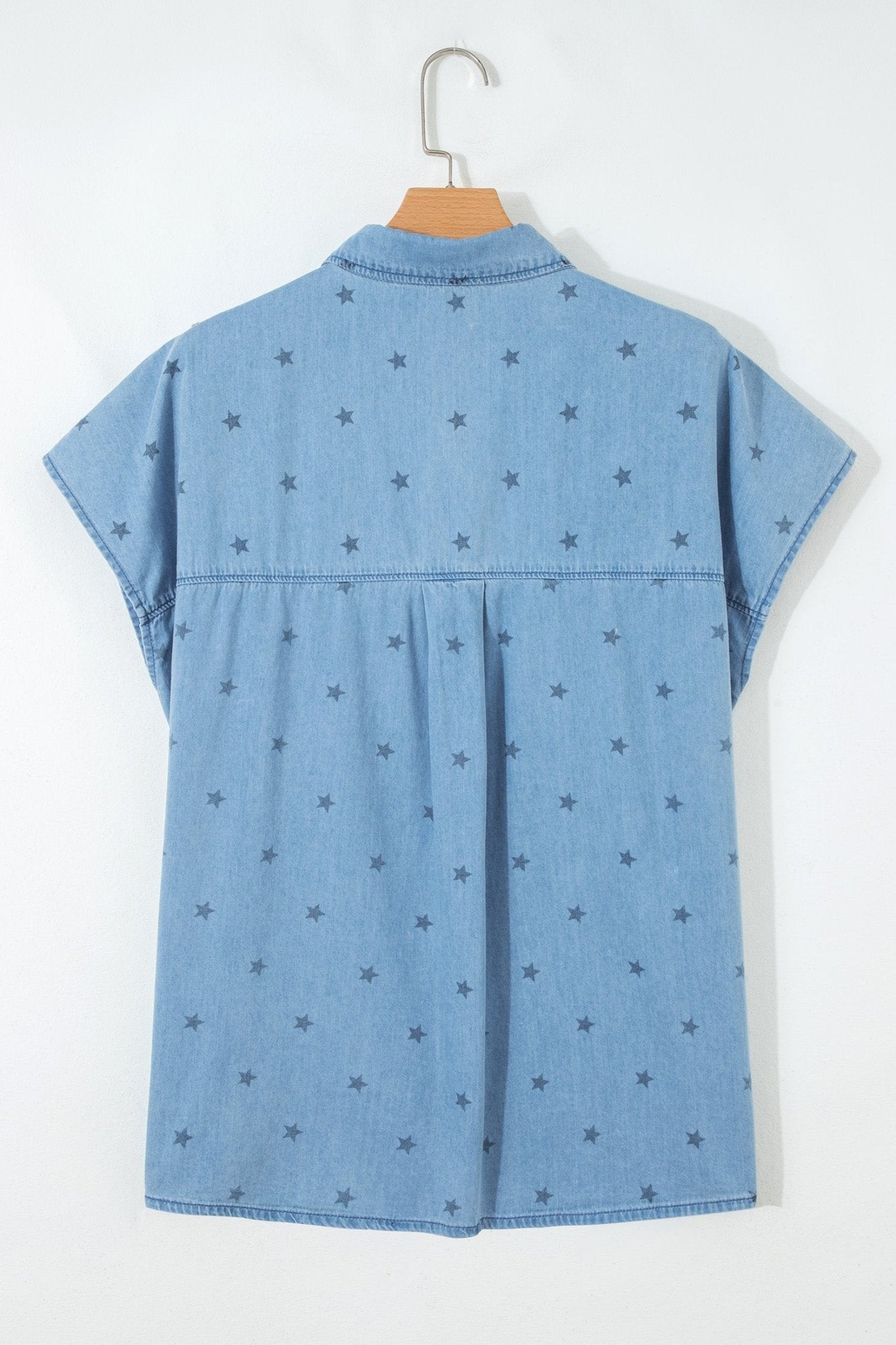 Star Denim Double Chest Pocket Short Sleeve Shirt - Rooted & Reckless Co.