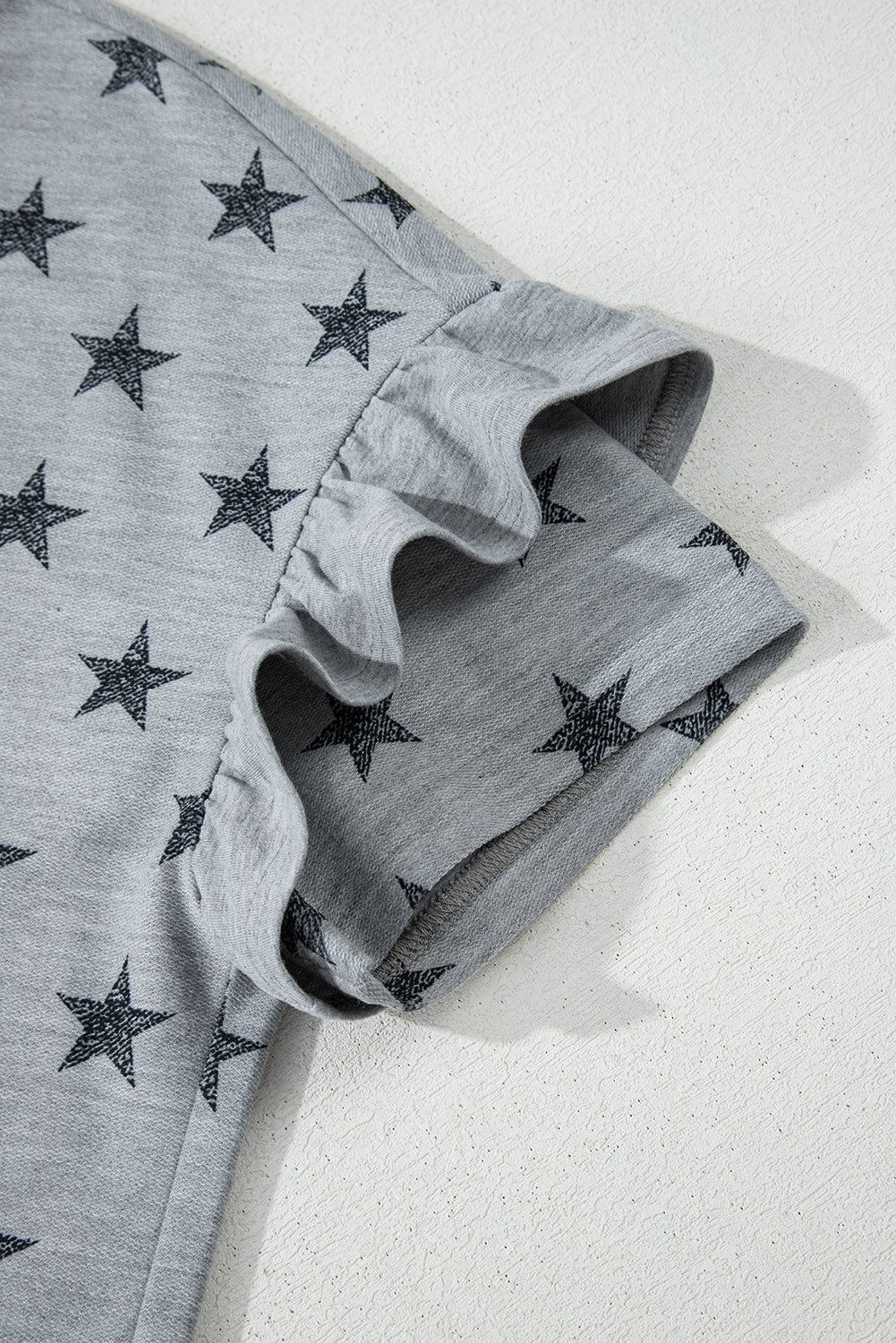 Star Ruffle Tiered Short Sleeve T-Shirt - Rooted & Reckless Co.