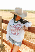 Star Spangled Boots Graphic Sweatshirt - Rooted & Reckless Co.