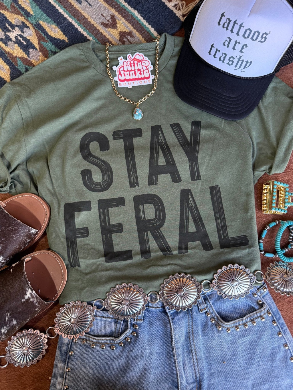 Stay Feral Graphic Tee - Rooted & Reckless Co.