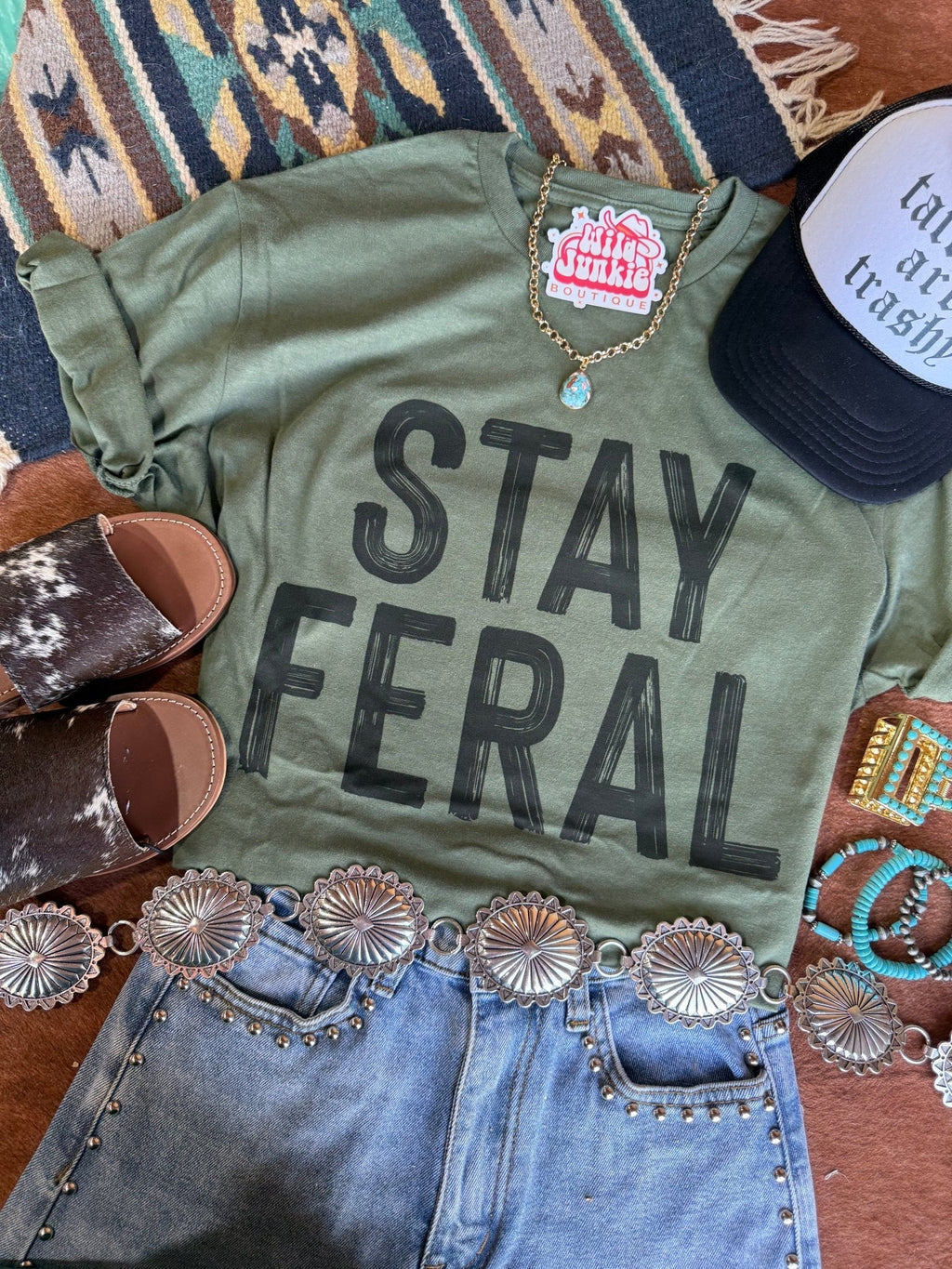 Stay Feral Graphic Tee - Rooted & Reckless Co.