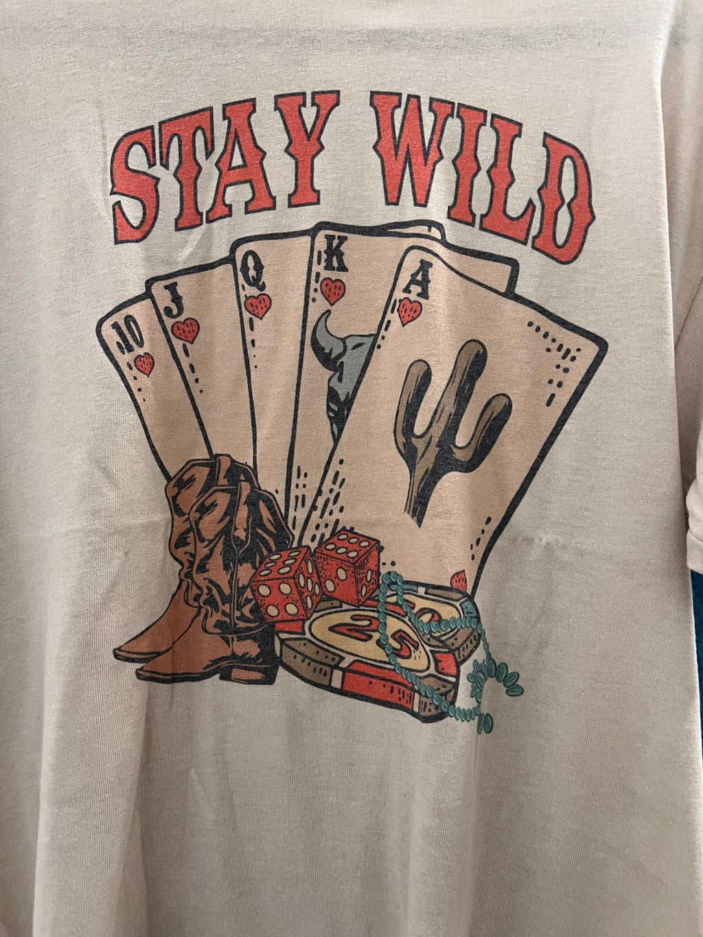"Stay Wild" Western Graphic Tee — Pre-Shrunk 50/50 Blend Sublimation Western Statement - Rooted & Reckless Co.