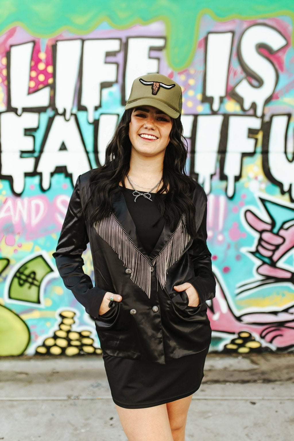Steer Skull Patch Trucker Hat - Rooted & Reckless Co.