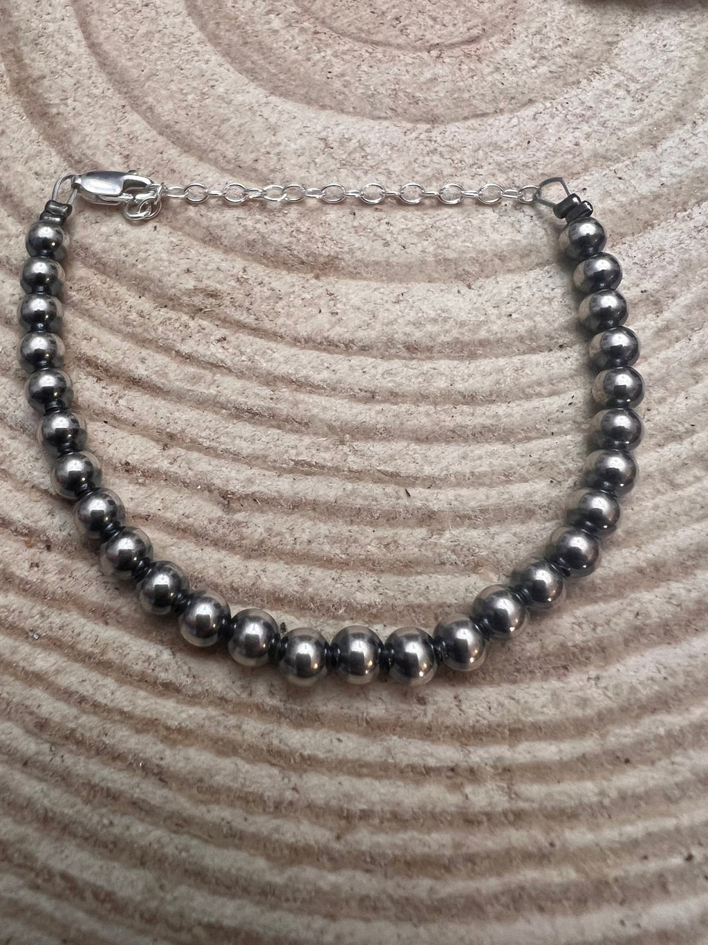 Sterling Pearl Bracelet — Available in 3mm, 4mm, 5mm, or 6mm - Rooted & Reckless Co.