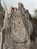 Sterling Silver Canyon Rose Mixed Stone Beaded Necklace - Rooted & Reckless Co.