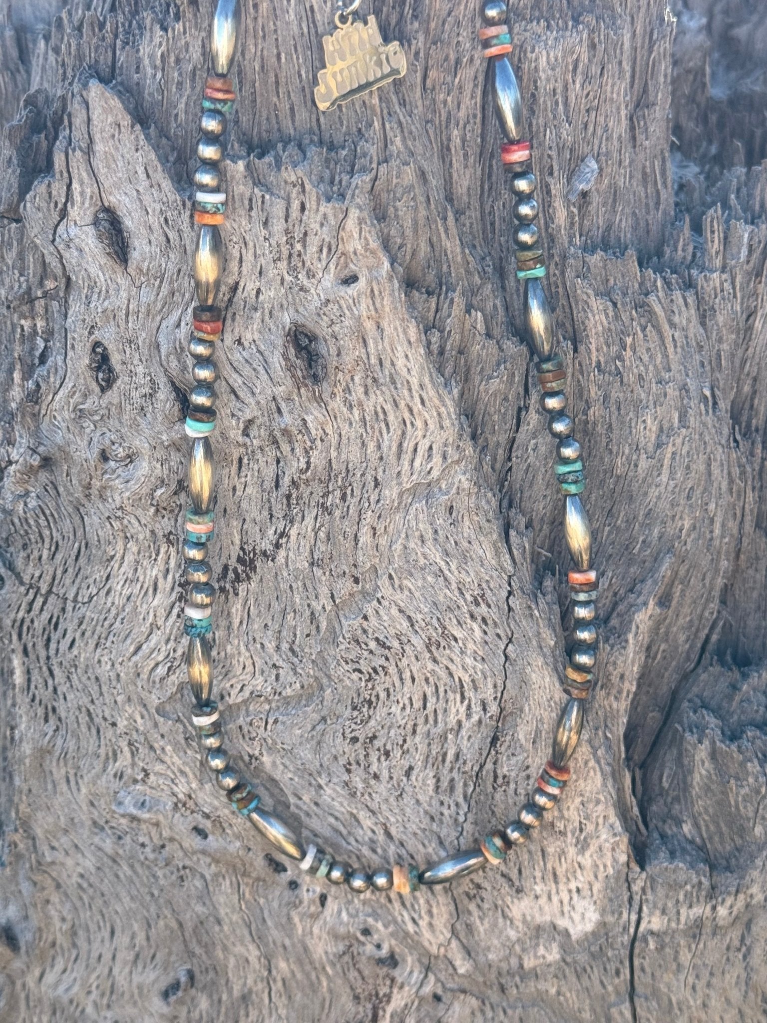 Sterling Silver Cowboy Trail Heishi Beaded Choker - Rooted & Reckless Co.