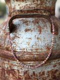 Sterling Silver Desert Sunset Shell Heishi Bead Necklace - Rooted & Reckless Co.