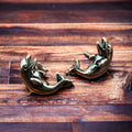 Sterling Silver Dolphin Post Earrings — Playful Coastal Western - Rooted & Reckless Co.