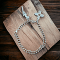 Sterling Silver Double Cable Charm Bracelet — 4.2mm Width, 7" Length (Charm-Collecting Foundation) - Rooted & Reckless Co.