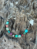 Sterling Silver Jasper Turquoise Bracelet - Rooted & Reckless Co.