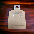 Sterling Silver Mermaid Post Earrings — Whimsical Coastal Western Charm - Rooted & Reckless Co.