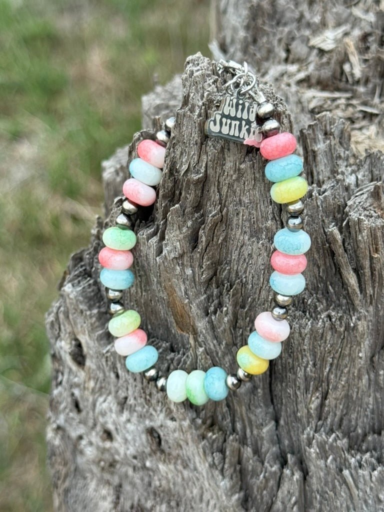 Sterling Silver Pastel Opal Beaded Bracelet - Rooted & Reckless Co.