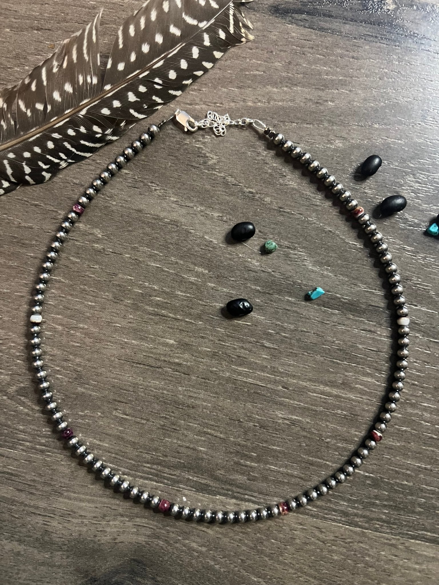 Sterling Silver Pearl Choker with Purple Spiny - Rooted & Reckless Co.