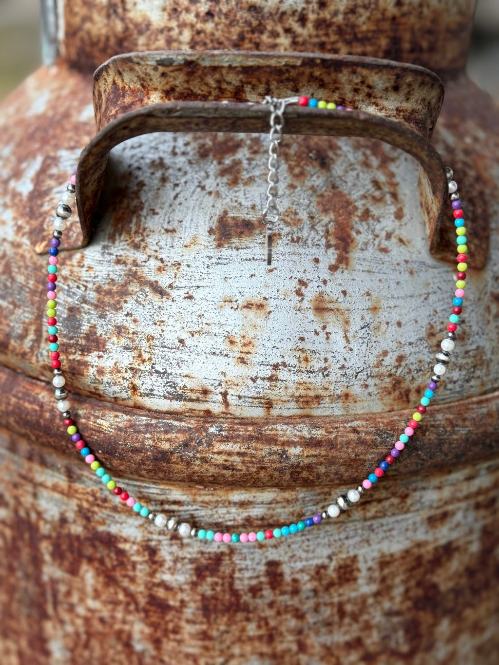 Sterling Silver Prism And Pearl Necklace - Rooted & Reckless Co.