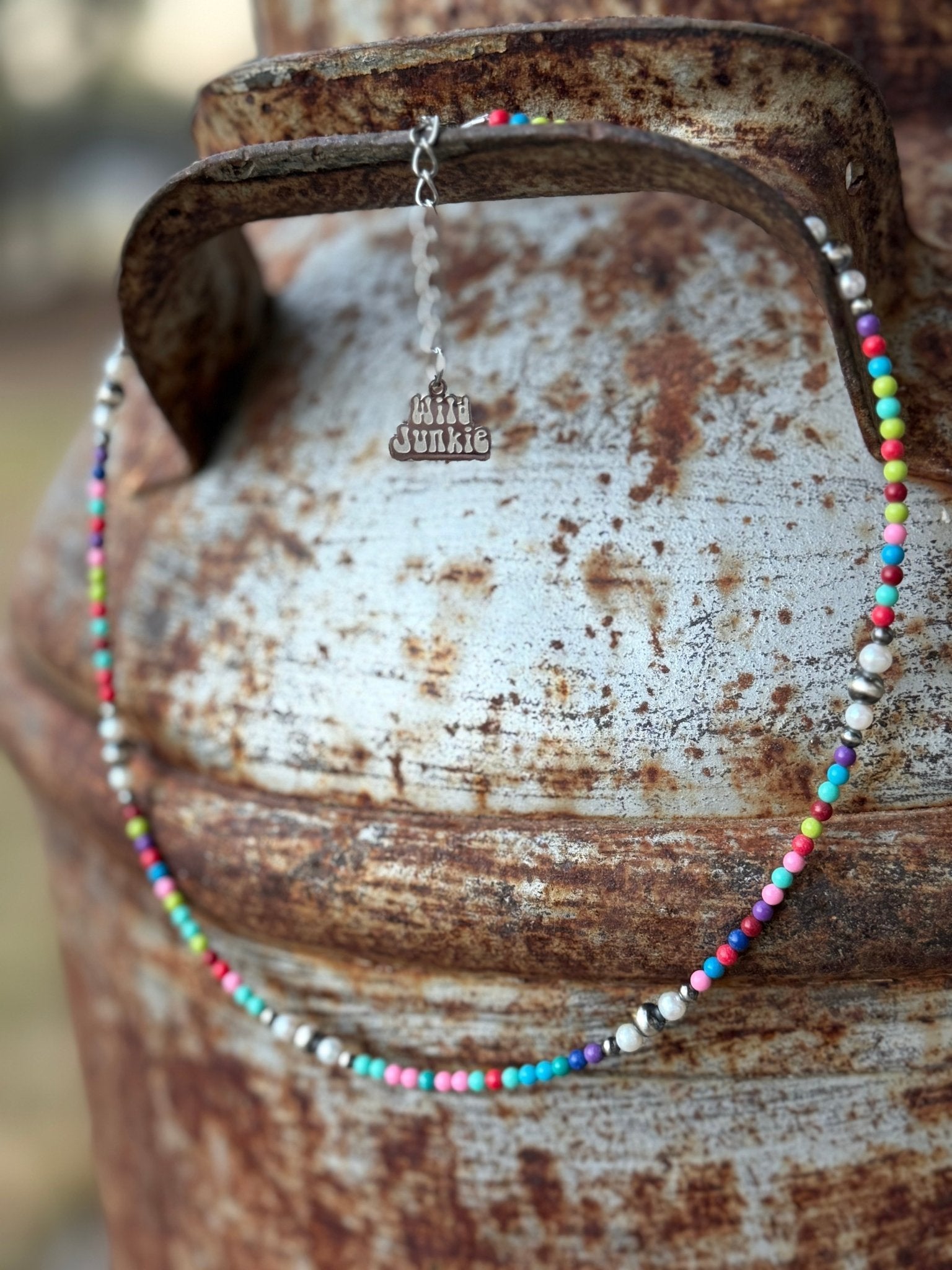 Sterling Silver Prism And Pearl Necklace - Rooted & Reckless Co.
