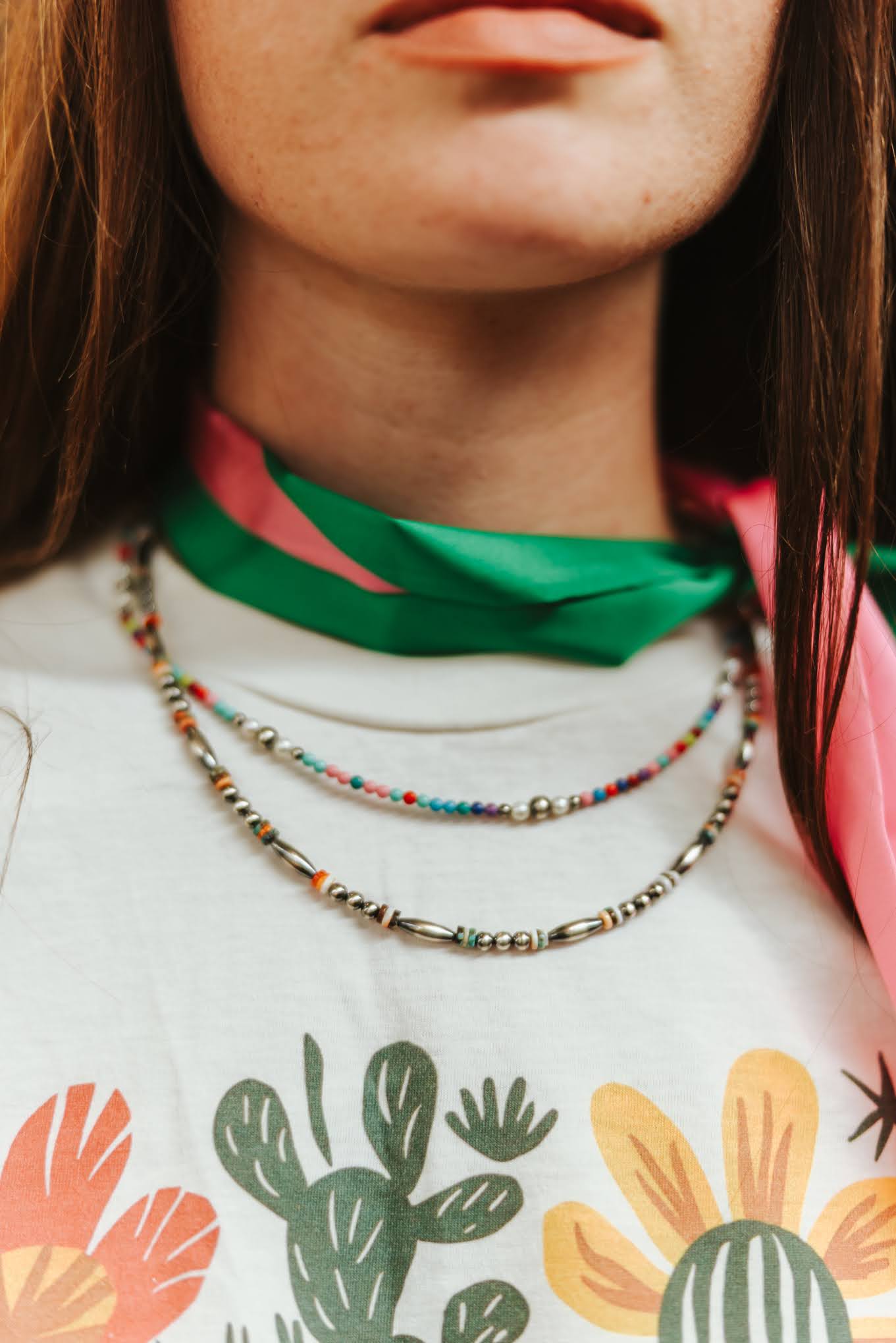 Sterling Silver Prism And Pearl Necklace - Rooted & Reckless Co.
