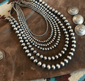 Sterling Silver Single Strand Beads - Any Length & Size! - Rooted & Reckless Co.