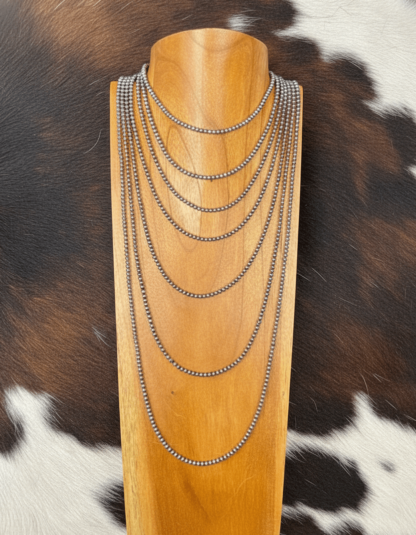 Sterling Silver Single Strand Beads - Any Length & Size! - Rooted & Reckless Co.